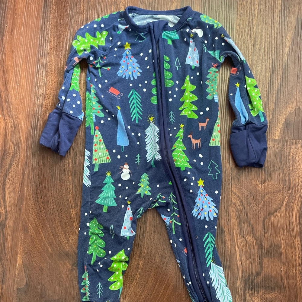 0-3 month little sleepies bamboo pjs
